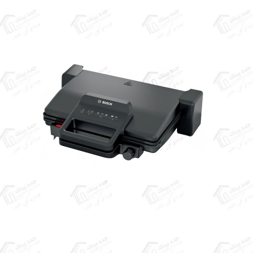 بوش شواية كهربائية TCG3323 بقوة 2000 وات 3 وضعيات للشواء وسطح قابل للإزالة بتصميم أنيق باللون الأسود