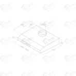 ⁦اليكا شفاط مطبخ مسطح مقاس 60 سم قوة الشفط 450 م3/س بتصميم أنيق من الاستانلس ستيل KREA LX-IX-F60 ( بضمان سميج)⁩ - الصورة ⁦4⁩